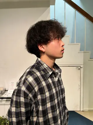 パーマ メンズ ムラコシヒカリ lapenseeのヘアスタイル