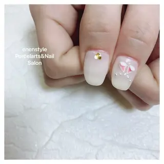 ミディアム ネイル 🐾enen style 🐾のネイルデザイン