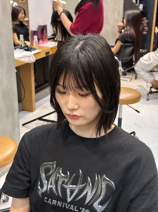ミディアム 似合わせひなた🐥 elima調布のヘアスタイル