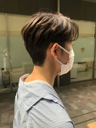 ショート メンズ🍃ナチュラル 韓国風ヘアRENのヘアスタイル
