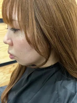 ロング カラー パーマ ヘアアレンジ メンズ キッズ ネイル マツエク・マツパ アイブロウ 久木原 ゆりのヘアスタイル