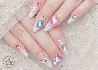 ネイル ANGILA ネイル¨̮S*Y*Kのネイルデザイン