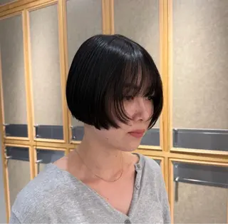 ショート カラー ヘアアレンジ 艶髪/ボブモデル 募集🫧Terukaのヘアスタイル