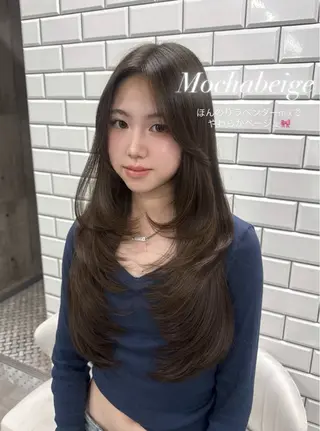 ロング ayano /レイヤー/艶カラーのヘアスタイル