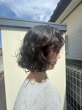 ミディアム 賀川 サトシのヘアスタイル