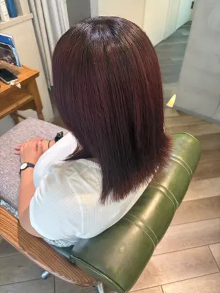 ミディアム カラー 鮫島海斗☆レイヤー☆ ハイトーンのヘアスタイル