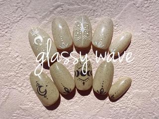 ネイル glassy waveのネイルデザイン