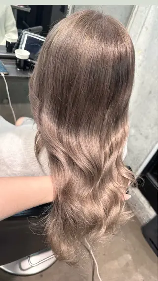 セミロング カラー 🫧透明感カラー/ エクステ🫧アサミ️のヘアスタイル