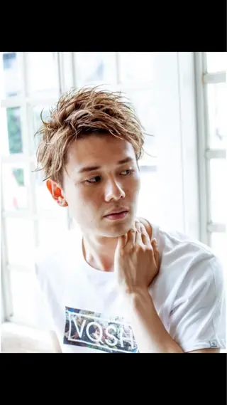 カラー パーマ ヘアアレンジ メンズ M字・前髪割れ 改善メンズ特化/栢沼のヘアスタイル