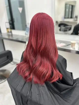 ロング 🎀暖色カラー🎀 韓国ヘア まなかのヘアスタイル