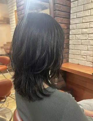 ミディアム flencia 丸 和博|カットのヘアスタイル