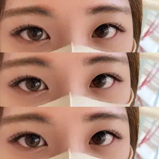 ミディアム ヘアアレンジ キッズ ネイル マツエク・マツパ アイブロウ 𓊆ᶠᵉᵉʸ𓊇 ᶜᴴᴵᴴᴬᴿᵁのマツエク・マツパデザイン