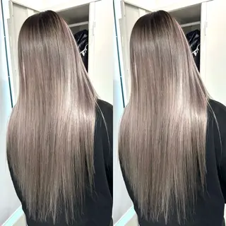 ロング バレイヤージュ ボブ🌈ナツヤのヘアスタイル