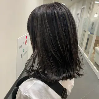 ミディアム カラー 🌿レイヤー/ブリー チ/🌿JINのヘアスタイル