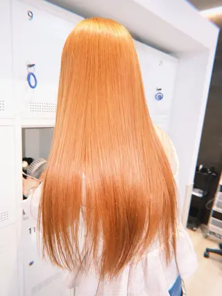 ミディアム カラー 岡山ハイトーン・ ルーツカラー/こもものヘアスタイル