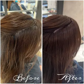 カラー 井上 香朋のヘアスタイル