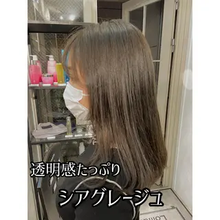 ミディアム カラー 白髪ぼかし/ショート /ミニボブだいじのヘアスタイル
