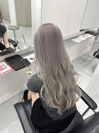 ロング カラー ベージュ/髪質改善 新潟/万代/井上佑のヘアスタイル