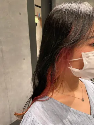 セミロング カラー 優真/難波で 1番パーマが上手いのヘアスタイル