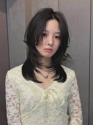 セミロング 山中 欧輔のヘアスタイル
