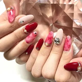 ネイル 渋谷／チップ長さ出し 👑アプレgel-xのネイルデザイン