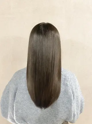 セミロング カラー 高尾 勝利のヘアスタイル