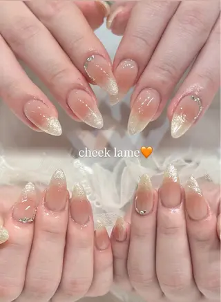 ネイル 🎀チーク/ちゅるん 🫧chisa🎀のネイルデザイン