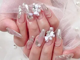 ロング カラー Bling Salonのネイルデザイン
