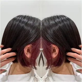 ショート カラー 全席個室 暖色カラー Zina松園優香🌸のヘアスタイル