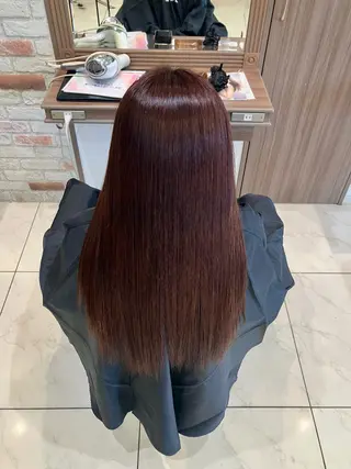 ロング カラー ☂️Ash 新杉田☂️山本のヘアスタイル