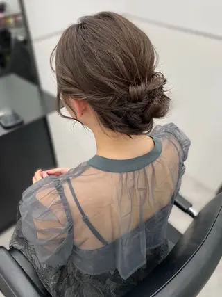ミディアム ヘアアレンジ 石川 理恵のヘアスタイル