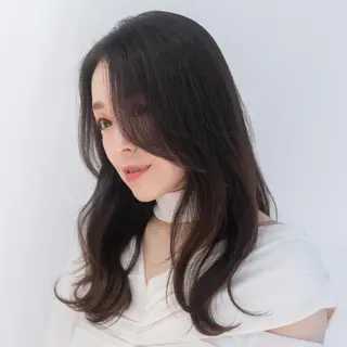 セミロング カラー パーマ ヘアアレンジ メンズ キッズ ネイル マツエク・マツパ アイブロウ 渋谷レイヤーカット❌ 縮毛矯正専門/武田涼のヘアスタイル