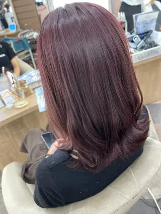 セミロング 🫧髪質改善/韓国 ヘアryusei🫧のヘアスタイル