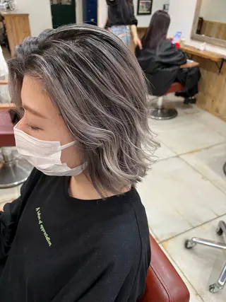 ミディアム ハイライトバレイヤー ジュ🎨川村聖吾🎨のヘアスタイル