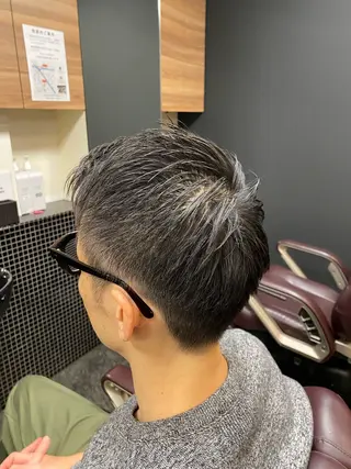 ショート メンズ メンズパーマモデル 大募集中のヘアスタイル