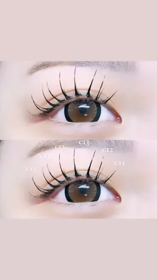 マツエク・マツパ Un seul 愛莉🎀のマツエク・マツパデザイン