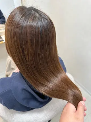 セミロング カラー 池田 雄太 ✨美髪縮毛矯正✨のヘアスタイル