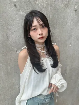 ロング レイヤー／ ／るかのヘアスタイル