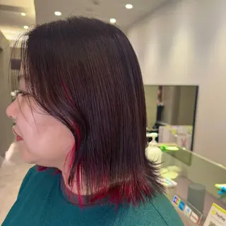 カラー NATSUNO ✮ボブ/縮毛矯正のヘアスタイル