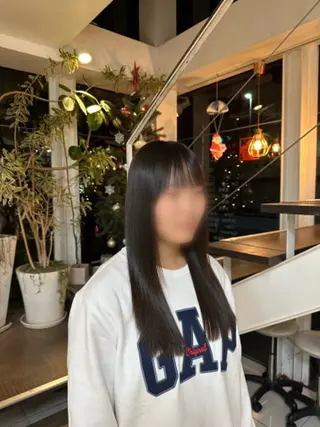ロング タカセ レンのヘアスタイル