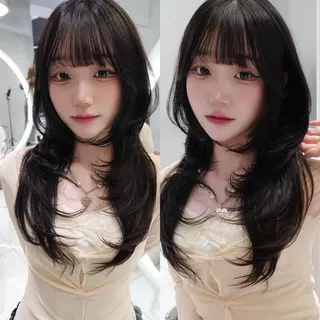 ロング 【大宮】一日限定 ハイレイヤーカットのヘアスタイル