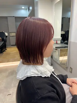 ミディアム カラー 宮岡 美幸のヘアスタイル