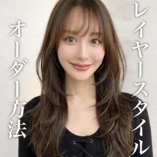 ロング カラー ブリーチ縮毛矯正飛我 韓国ヘア🫧のヘアスタイル
