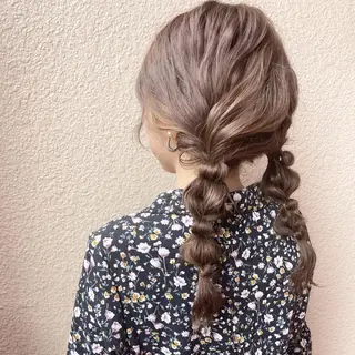 ミディアム ヘアアレンジ KAJI MANAMIのヘアスタイル
