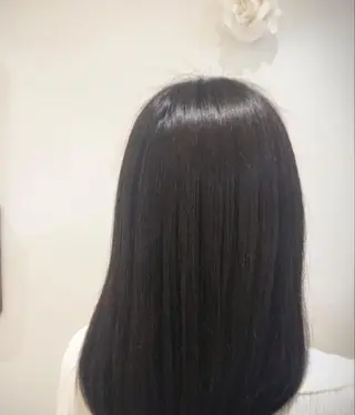 ロング 🫧小顔顔周りカット レイヤー/縮毛/白倉のヘアスタイル