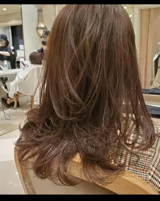 カラー セミロング 竹尾 優斗のヘアスタイル