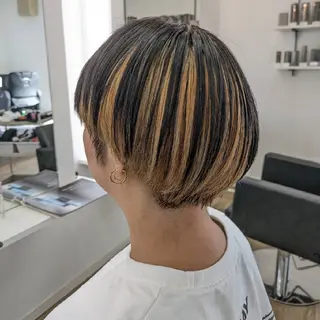 ショート カラー 【リピーター続出】 ENONN+　エノンのヘアスタイル