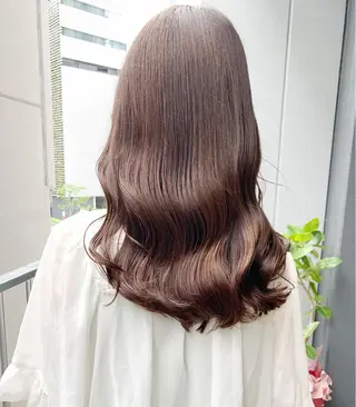 セミロング カラー 樫原裕二/似合わせ カット/透明感カラーのヘアスタイル