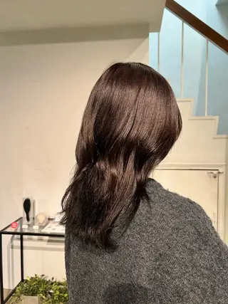 ミディアム カラー ムラコシヒカリ lapenseeのヘアスタイル