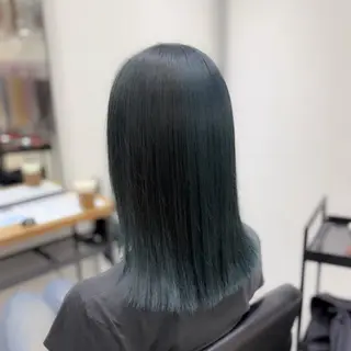 セミロング SAKI🎀NEXT 池袋/韓国風カラーのヘアスタイル